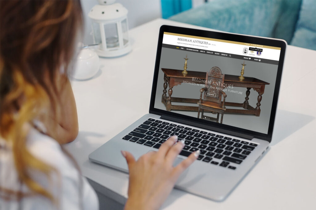 Beedham Antiques web design and SEO case study