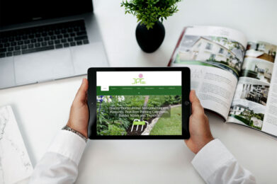 JPR Farm Direct web design case study iPad mockup