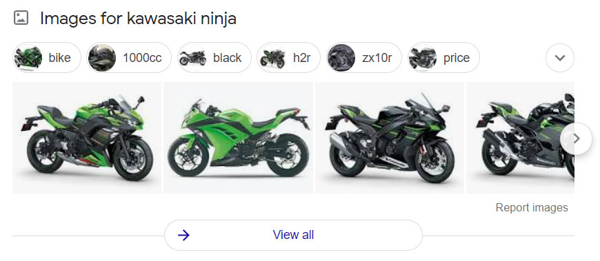 Google Search image results for Kawasaki Ninja motorbike